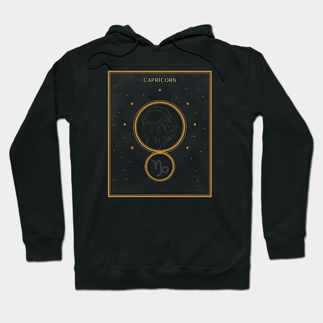 Capricorn | Astrology Zodiac Sign Design Hoodie by The Witch's Life